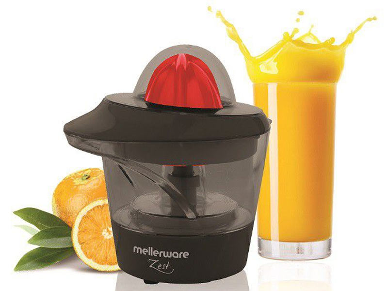 Mellerware Black Plastic Citrus Juicer Zest