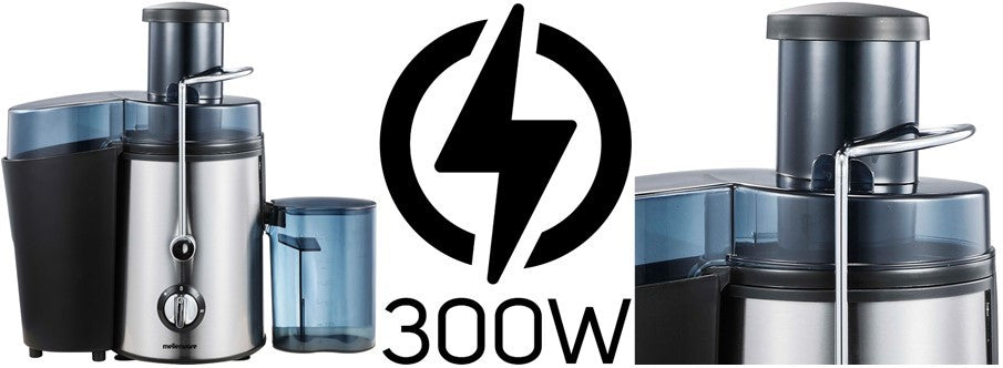 Mellerware 300W Stainless Steel Brushed Juice Extractor
