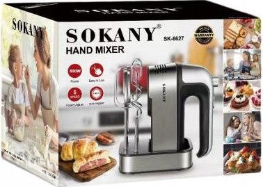 Sokany Hand Mixer 800W Silver Black