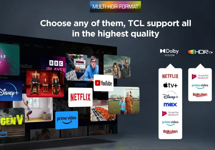 TCL P7K-UK 55Inch QLED Direct LED 4K HDR Smart Google TV