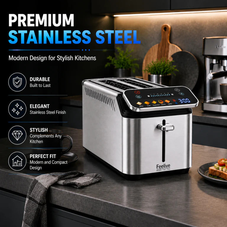 Feelive 4 Slice Smart Digital Toaster