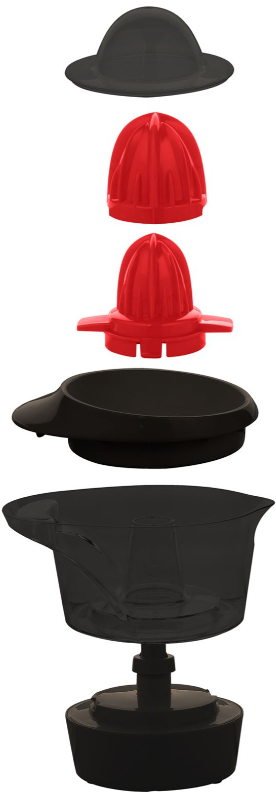 Mellerware Black Plastic Citrus Juicer Zest