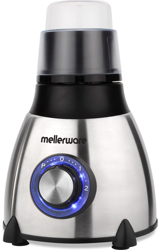 Mellerware 1.5L 550W Stainless Steel With Coffee Mill Jug Blender