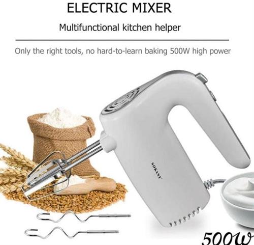 Sokany Electric Hand Mixer Blender 500W White