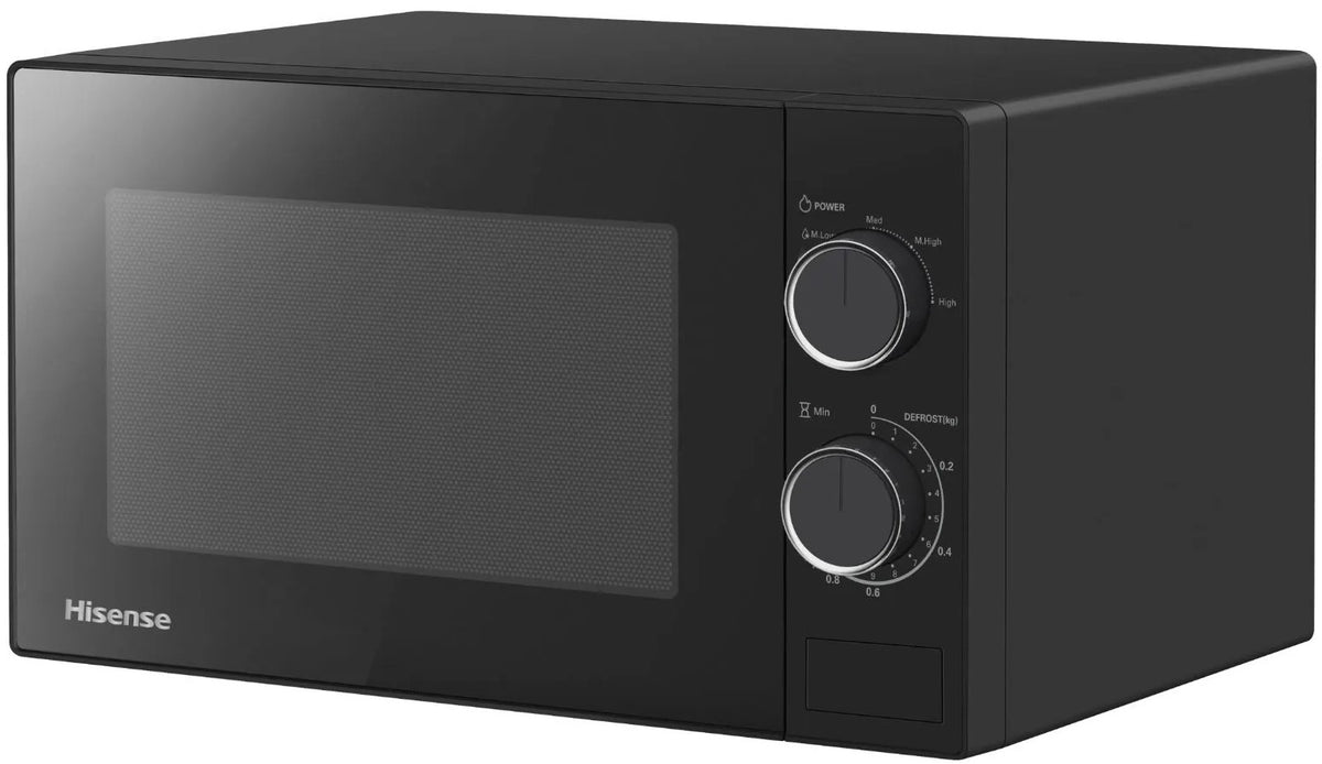 Hisense 20 Litre Matte Black Manual Microwave Oven