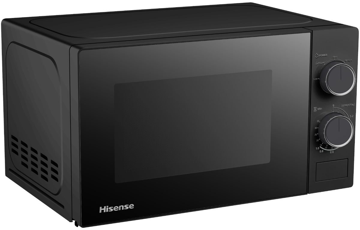 Hisense 20 Litre Matte Black Manual Microwave Oven