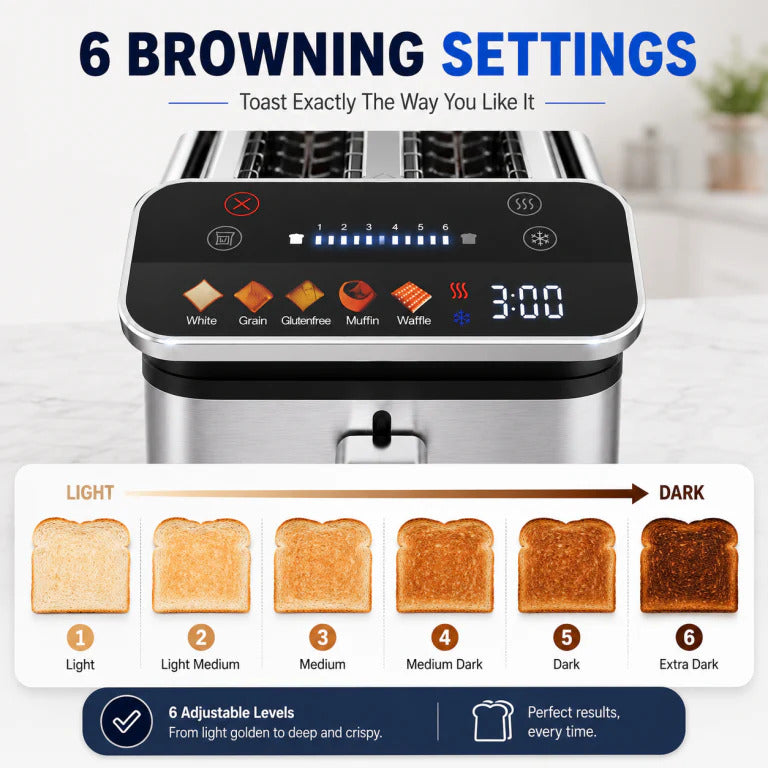 Feelive 4 Slice Smart Digital Toaster