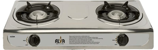 Alva Stainless Steel 2 Plate Gas Stove
