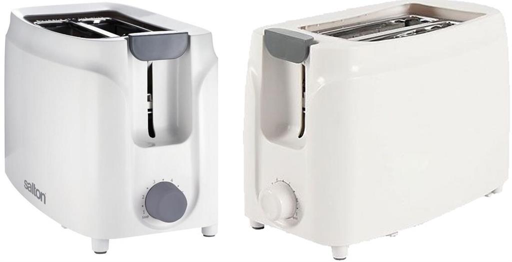 Salton 2 Slice Cool touch White Toaster