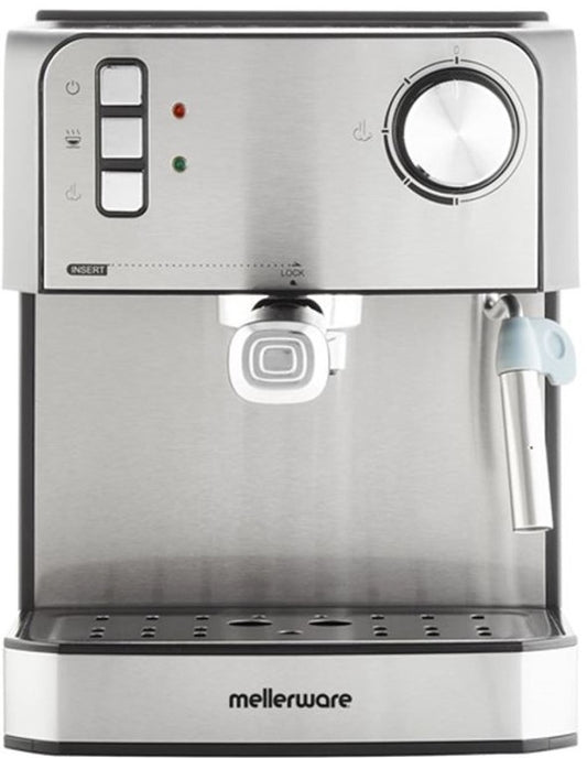 Mellerware Trieste 850W Stainless Steel Espresso Coffee Maker
